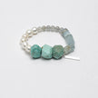 Amazonite Blue Lace Agate and Moonstone Water Chakra Bracelet natural healing crystal beaded bracelet