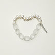 Clear Quartz Crown Chakra Bracelet natural clarity light energy spiritual balance crystal beaded bracelet