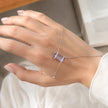 Emerald Cut Amethyst Custom Necklace