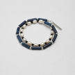 Lapis Lazuli and Black Tourmaline Double Wrap Bracelet natural protection intuition grounding crystal beaded bracelet
