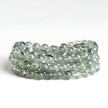 Natural Ice Green Rutilated Quartz Buddha Bead Bracelet