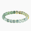 Natural Grape Agate Gradient Round Bead Bracelet