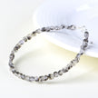 Natural 925 Sterling Silver Black Silver Titanium Design Bracelet