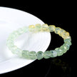 Natural Grape Agate Gradient Round Bead Bracelet