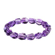 Brazilian Amethyst Crown Chakra Bracelet 5A Grade Natural Purple Crystal Beaded Bracelet