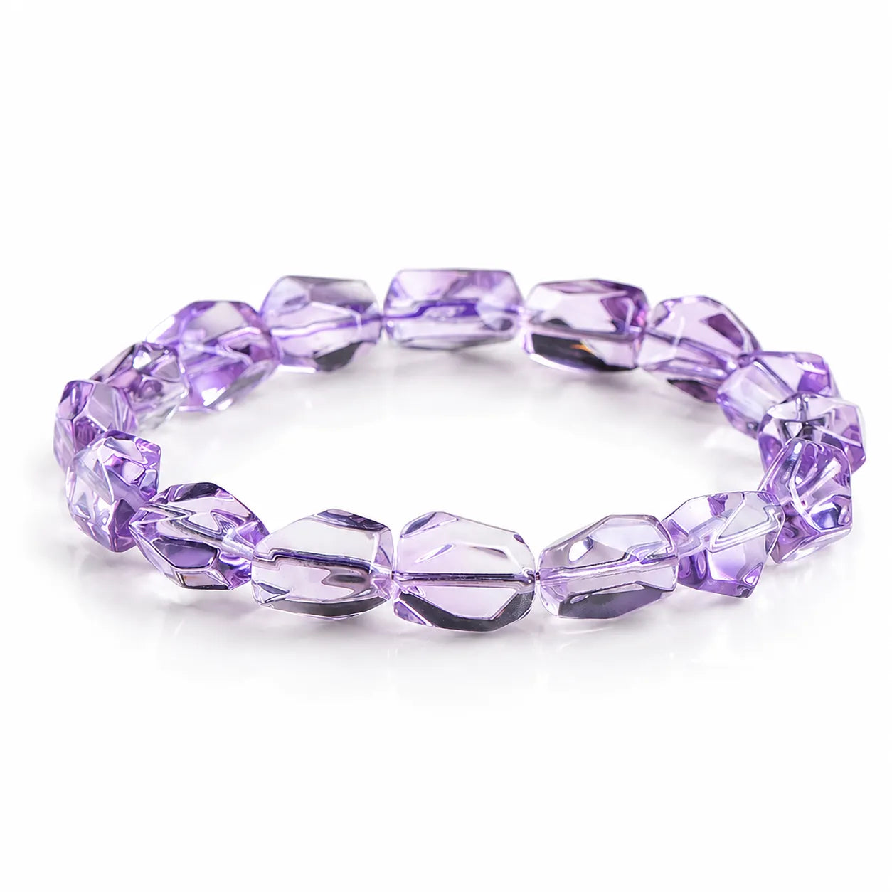 5A Brazilian Amethyst Crown Chakra bracelet purple gemstone